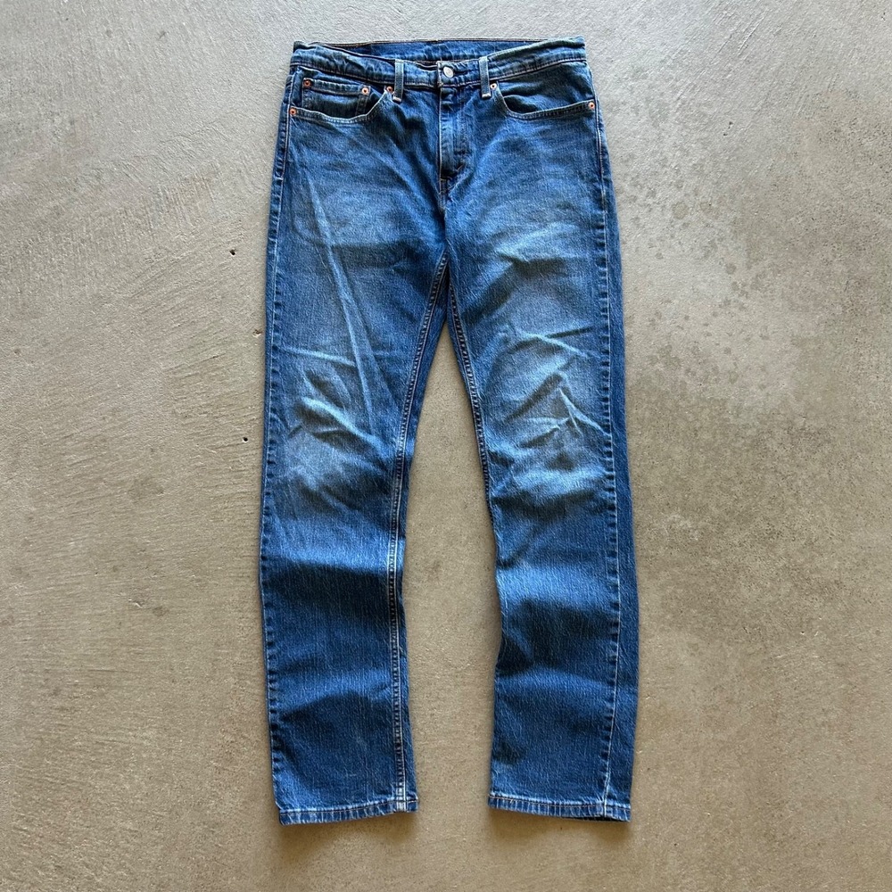 Levis 511 Jeans Mens 34x34 Blue Medium Wash Denim Slim Fit Pants